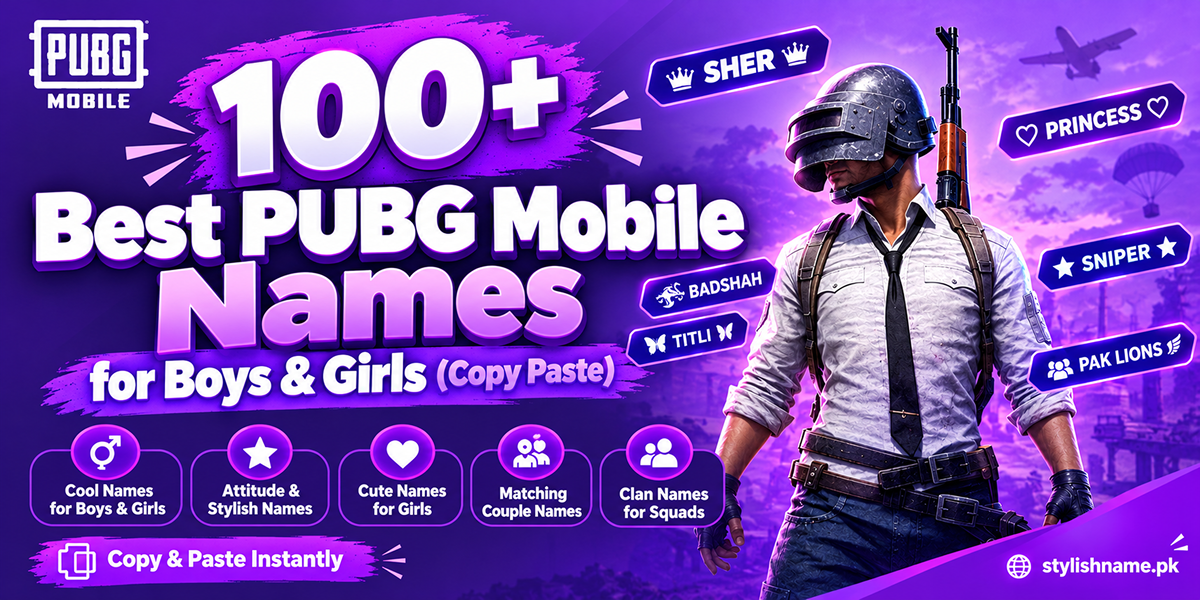 100+ Best PUBG Mobile Names for Boys & Girls (Copy Paste)
